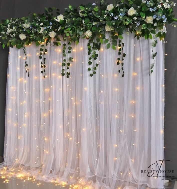 White Tulle Backdrop Curtains Chiffon Backdrops Photography Wedding Backdrops Curtain Party Decor Backdrops For Bridal Shower